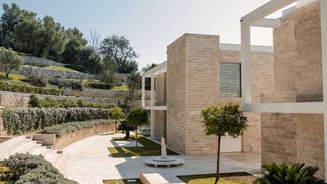 Villa Levante and Villa Maestral outside view back