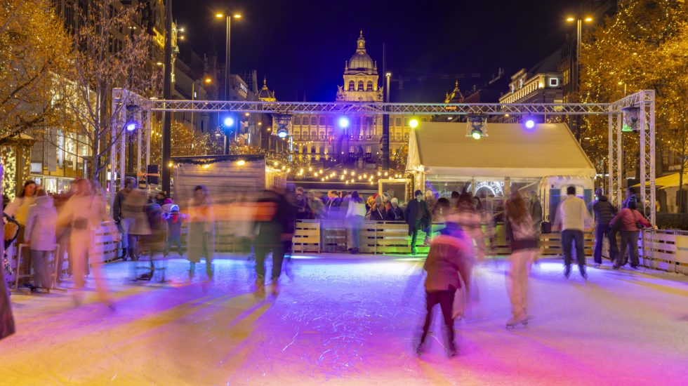 Christmas Market at Prague Wenceslas Square