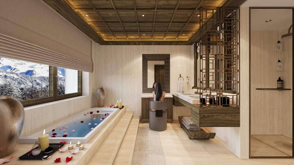 Maya Hotel Courchevel Lalique Suite Bathroom