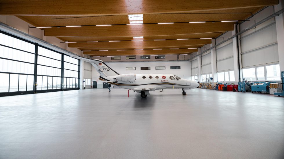 Globeair first Jet Hangar 1224 2